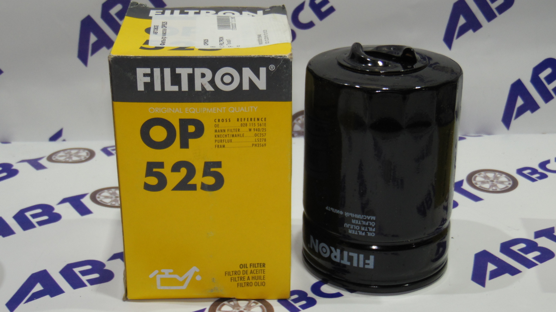 Фильтр масла OP525 FILTRON